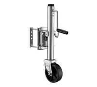 WilTec Jockey Wheel up to 450 kg with 254 mm Maximum Lifting Height, Trailer Jockey Wheel Made of Galvanised Steel