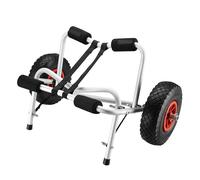 WilTec Kayak Canoe trolley cart carrier aluminium folding max 68kg