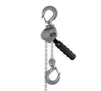 Wiltec Lever Chain Hoist 500 kg Lifting Height 1.5 m Equipment for Lifting and Lowering Heavy Loads in Workshops, Warehouses and Construction Sites, Manual Hoist