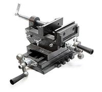 WilTec Machine vice 2 axis 100mm Cross Milling table Workbench Drilling fixation
