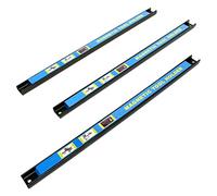 WilTec Magnetic Wall Tool Holder Rack Set 46 cm with 3 Pieces for Garages and Workshops