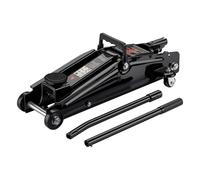 Wiltec Manoeuvring 3T Hydraulic Jack, Compact Size 59.2 x 24 x 14.6 cm, Lifting Height 13.5 cm - 40 cm, 74 cm Lever Handle for Safe Lifting, The Ideal Car Jack for Garages