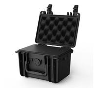 Wiltec Multipurpose Carry Case 21.9 x 18.5 x 15.4 cm, Spacious Storage Case, Toolbox Made of PP Plastic and Fibreglass, Perfect for Tools, Cameras and Delicate Items