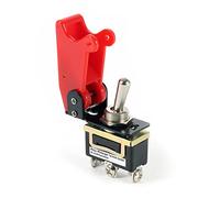 Wiltec ON/OFF Kill Switch Three Position - 35 A / 125 V - 15 A / 250 V - Emergency Stop with Toggle Switch and Red Cap