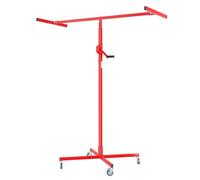 Wiltec Plasterboard Lifter up to 50 kg, Height 190-330 cm, Drywall Construction Aid, Panel Lifter with 4 Castors, Locking Brakes