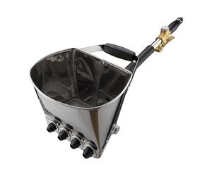 Wiltec Rendering Machine 6-10 Bar with 3.7 L Funnel, Durable Aluminium and Stainless Steel Plaster Gun, Plaster Spray Gun with Ergonomic Handle for Easy Use, Suitable for Various Types of Plaster