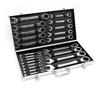 WilTec Screw Wrench Set 22PCs 6-32mm Spanner Ratchet
