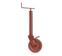 WilTec Semi-automatic Trailer Jockey Support Foot up to 1000kg w/Full-cushion Tyre e.g. for Tractor