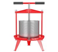 WilTec Spindle press stainless steel 14 L Fruit press Berry press Cider press Fruit mill