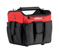 Wiltec Tool Bag with 23 Practical Pockets, 25 kg Capacity, Organiser Bag for Carpenters, Electricians, Mechanics and DIY Enthusiasts, Multiple Pouches, Shoulder Strap and Handle for Easy Portability