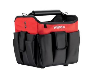 Wiltec Tool Bag with 23 Practical Pockets, 25 kg Capacity, Organiser Bag for Carpenters, Electricians, Mechanics and DIY Enthusiasts, Multiple Pouches, Shoulder Strap and Handle for Easy Portability
