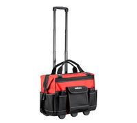 Wiltec Tool Bag with Wheels, Tool Case with 19 Pockets, Robust Tool Holder with maximum Load Capacity of 40 kg, Compact Size and Perfect for Carrying Tools and Accessories