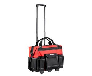 Wiltec Tool Bag with Wheels, Tool Case with 19 Pockets, Robust Tool Holder with maximum Load Capacity of 40 kg, Compact Size and Perfect for Carrying Tools and Accessories