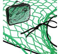 Wiltec Trailer Cargo Net 3 x 6 m Green, Strong 2.1 x 1.25 m Netting for Trailers, Durable Weatherproof Polypropylene, Easy Attachment with Flexible 6 mm Tie Cord