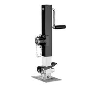 Wiltec Trailer Stabiliser Leg, Trailer Support Leg with Adjustable Height, Foot Pedal for Easy Use, Locking Pin for Secure Positioning, Ideal as a Prop Stand & Caravan Stabiliser
