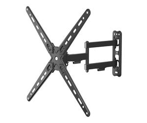 Wiltec TV Wall Bracket for 13-55 Inch TVs, Tilt and Swivel Function, Flexible Arm, Mount Holds Up to 25 kg, Easy Installation, Wall Mounted TV, Extendable