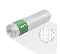 Wiltec Wire Mesh 6.3 mm 0.5 x 5 m, Weatherproof and Corrosion-Resistant, Durable Galvanised Steel Wire Fencing, Wire Mesh Perfect for Gardens and Small Animal Enclosures