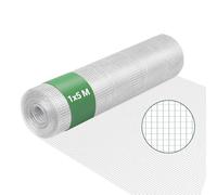 Wiltec Wire Mesh 6.3 mm 1 x 5 m, Weatherproof and Corrosion-Resistant, Durable Galvanised Steel Wire Fencing, Wire Mesh Perfect for Gardens and Small Animal Enclosures