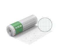Wiltec Wire Mesh Aviary Fencing Enclosure Galvanised Welded 1mx10m 12x12mm Hole Size Chicken Rabbit