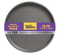 Wilton 12" Silver Non Stick Pizza Pan, Stainless Steel, PFAS Free