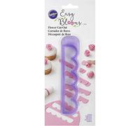 Wilton 191007364 Easy Blooms Flower Cut-Outs, Plastic, Purple