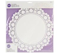 Wilton 2104-90212 6 Count Grease Proof Doilies, 12-Inch, White