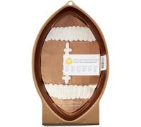 Wilton 2105-6504 Rugby Ball Novelty Cake Caking Tin, Aluminium, Brown, 12 x 7.75 x 3 in.