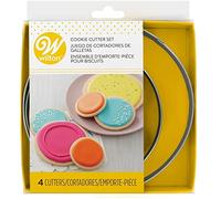 Wilton 2308-0914 Nesting Circles Cookie/Biscuit Cutter Set, 4-Piece , Silver