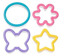 Wilton 2311-1337 4-Piece Comfort Grip Cookie Cutter Set, Assorted