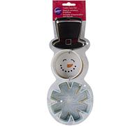 Wilton 3-Piece Christmas Snowman Metal Cookie Cutter Set