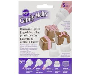 Wilton 5-Piece Candy Melts Decorating Tip Set