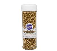 Wilton 710-1173 Sugar Pearls, 4.8-Ounce, Gold