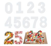 Wilton 9 Piece Number Moulds Set - Large Baking Moulds for Numbers 0-8, Ideal for Wedding, Birthday & Anniversary Cakes