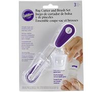 Wilton Bag Cutter and Brush Set - White