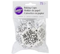 Wilton Black Damask Baking Cases, Standard, Pack of 72