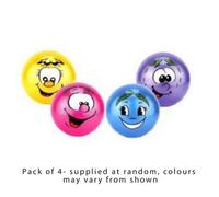 Wilton Bradley 25Cm Fruit Face Ball Assorted Colours Pack Of 10 (Deflated)