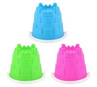 Wilton Bradley 386 BU1241 Small Round Castle Bucket Assorted, Blue Green Purple