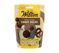 Wilton Candy Melts Dark Cocoa: Melting Candy with Chocolate Flavour for Molding, Dipping and Decorating, Optimal for Cake Pops, Candies, Cakes and Coating Treats - 125 g