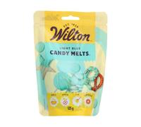 Wilton Candy Melts Light Blue: Melting Candy with Sweet Creamy Flavour for Molding, Dipping and Decorating, Optimal for Cake Pops, Candies, Cakes and Coating Treats - 125 g