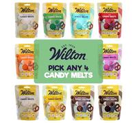 Wilton Candy Melts - Pick Any 4 Colours - 125g Bags | Smooth Melting Candy for Cakes, Decorating & Coating