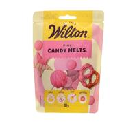 Wilton Candy Melts Pink: Melting Candy with Sweet Creamy Flavour for Molding, Dipping and Decorating, Optimal for Cake Pops, Candies, Cakes and Coating Treats - 125 g