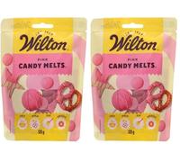Wilton Candy Melts Pink: Melting Candy with Sweet Creamy Flavour for Molding, Dipping and Decorating, Optimal for Cake Pops, Candies, Cakes and Coating Treats - 125 g (Pack of 2)