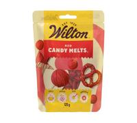 Wilton Candy Melts Red: Melting Candy with Sweet Creamy Flavour for Molding, Dipping and Decorating, Optimal for Cake Pops, Candies, Cakes and Coating Treats - 125 g