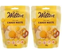 Wilton Candy Melts Yellow: Melting Candy with Sweet Creamy Flavour for Molding, Dipping and Decorating, Optimal for Cake Pops, Candies, Cakes and Coating Treats - 125 g (Pack of 2)