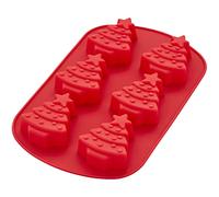 Wilton Christmas Tree Silicone Baking and Candy Mold, 6-Cavity