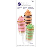 Wilton Clear Polycarbonate Treat Pop, 4.4 x18.4 cm (1.75 x 7.25 Inch) - Six Pack