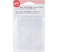 Wilton Clear Treat Bags, Pack of 50, White