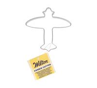 Wilton Cookie Cutter Airplane: Stainless Steel Cookie Cutters for Biscuits, Cookies, Fondant Decorations and More, Dishwasher Safe - 8 cm