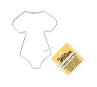 Wilton Cookie Cutter Baby Shirt: Stainless Steel Cookie Cutters for Biscuits, Cookies, Fondant Decorations and More, Dishwasher Safe - 9,5 cm