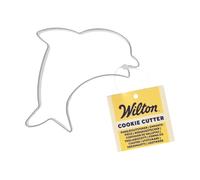 Wilton Cookie Cutter Dolphin: Stainless Steel Cookie Cutters for Biscuits, Cookies, Fondant Decorations and More, Dishwasher Safe - 9 cm